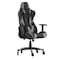 Flash Furniture Gray LeatherSoft Gaming Chair with Roller Wheels CH-187230-1-GY-RLB-GG - alternate 2